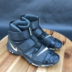 Nike Force Savage Shark 2 Black Hi Top Football Cleats Hook and Loop Youth Sz 6